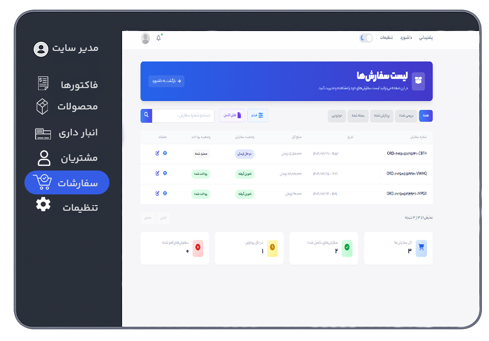 سفارش یکه‌بازار